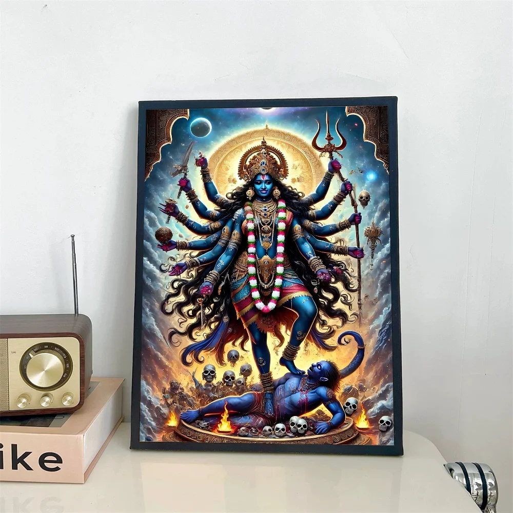 آلهة كالي جاي أما Godde Mahakaali لتقوم بها بنفسك ملصق لاصق ورق أبيض يطبع الملصقات الفنية خمر اللوحة الزخرفية
