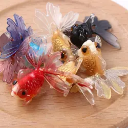 1 PCS Simple Goldfish Ornament Creative Animal Model Decoration Crafts Cartoon Design Fairy Garden Miniature Figurines