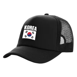 Korea południowa czapki Trucker mężczyźni Korea południowa kapelusz narodowy czapka z daszkiem fajne letnie czapki z siatki Unisex