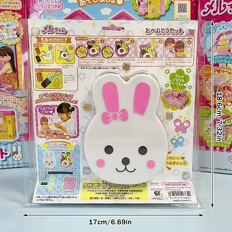 Lunchbox Rollenspel Vroege onderwijsset Ornamenten Modellen voor kinderen Meisjes Simulatie Voedselvoeding Klein konijn Bento Voedselschotel