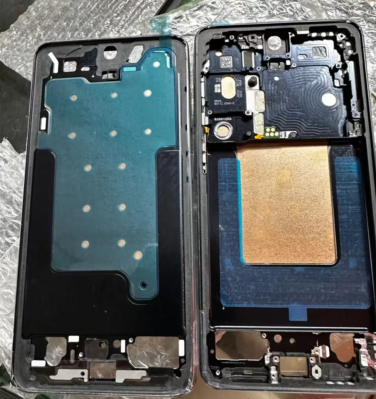 S 26 For Samsung Galaxy S26 S942 Middle Frame Housing Board LCD Faceplate Bezel Replace Repair Parts + Side Buttons