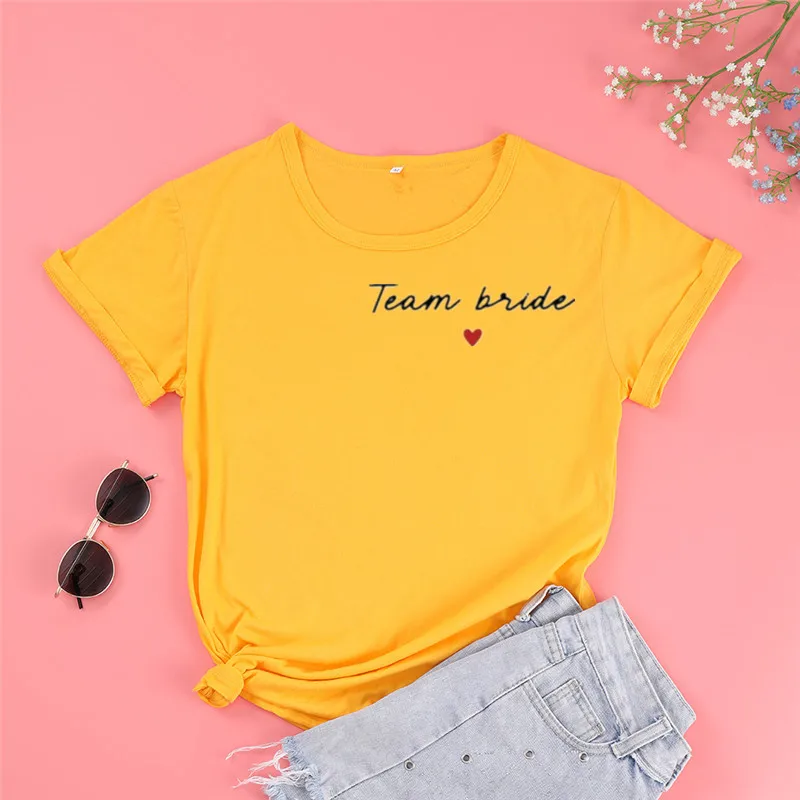 Bachelorette party customizable t-shirt  Witness party  Personalized party of the bride  Bride 100% cotton Short Sleeve Top Tees
