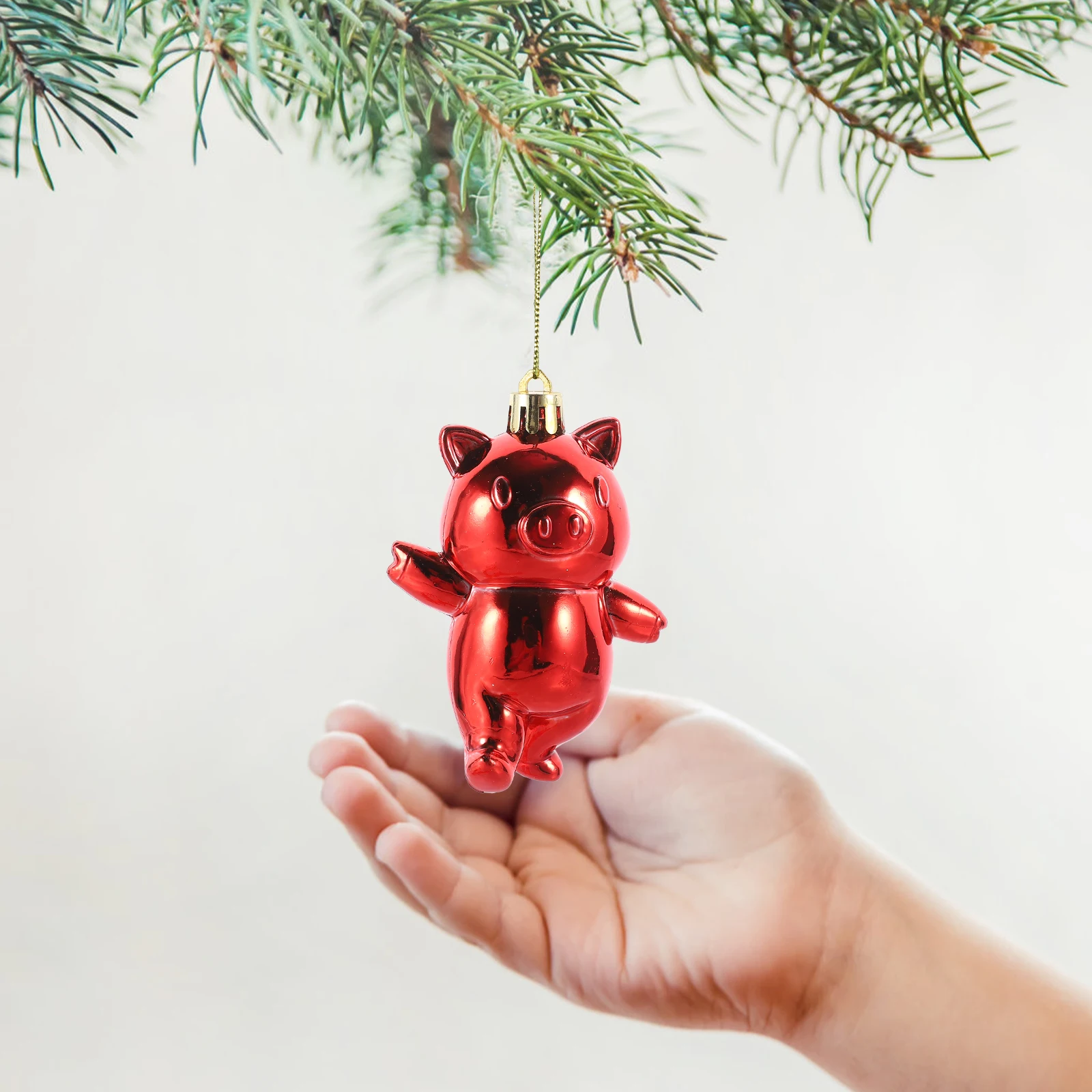 

30 Pcs Decorations Bright Light Ball Pendant Christmas Lights Outdoor Ornament Plastic Tree Ornaments Balls