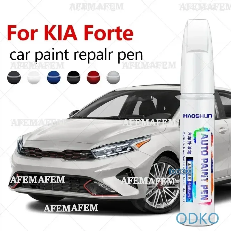 Car Paint Repair Pen Touch Up Scratch Remover DIY Auto Accessories Black White Gray Red Blue For KIA Forte 2008-2025 TD YD BD