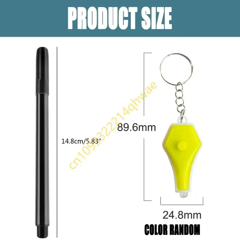 Pen tintas con llavero LED para niños Fillers cumpleaños