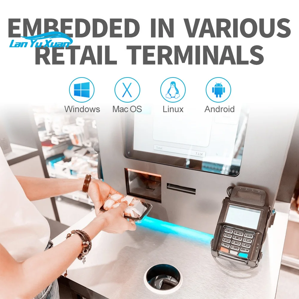 GTCODESTAR GT-9900A High Speed Scanning Barcode Qr Code Reader Vending Machine 1D 2D Barcode Scanner Module