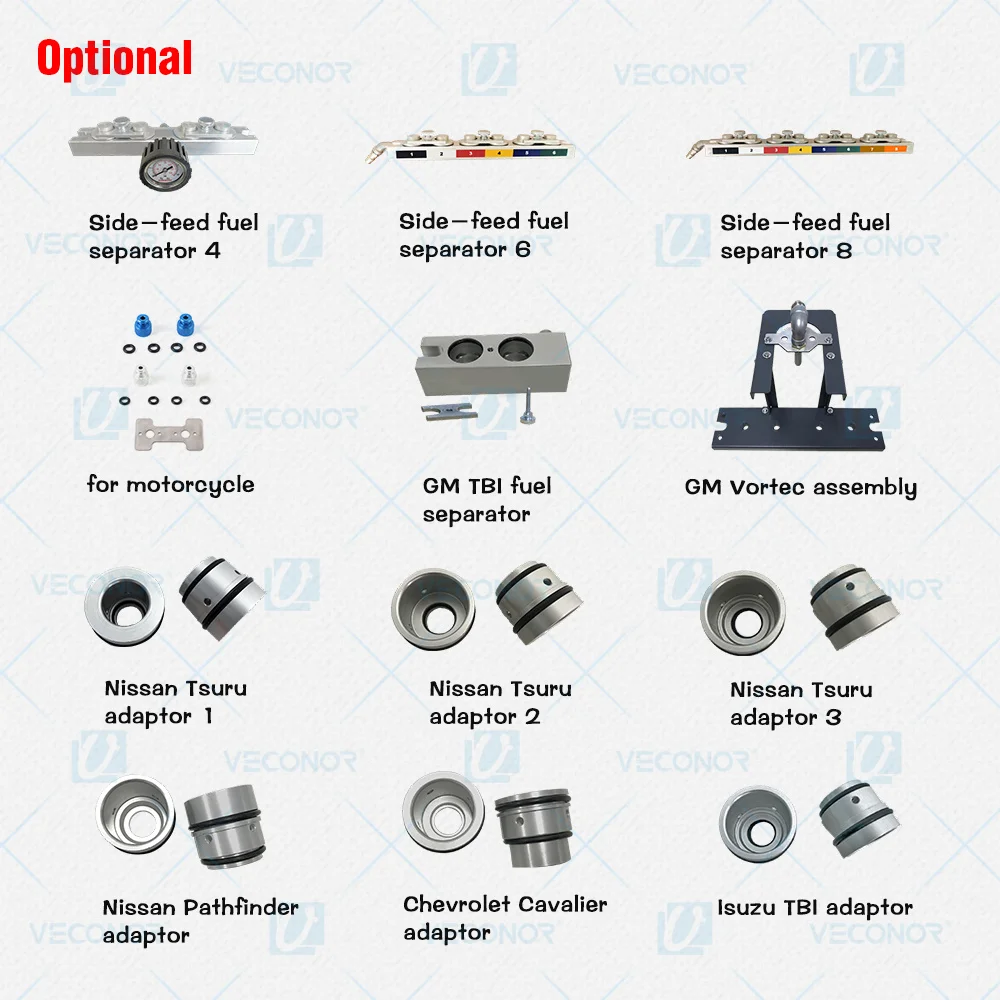 Optional Spare Parts for VECONOR Fuel Injector Cleaner & Tester - Dynojet V4 GDI4 V6 GDI6 GDI8 P6 P8