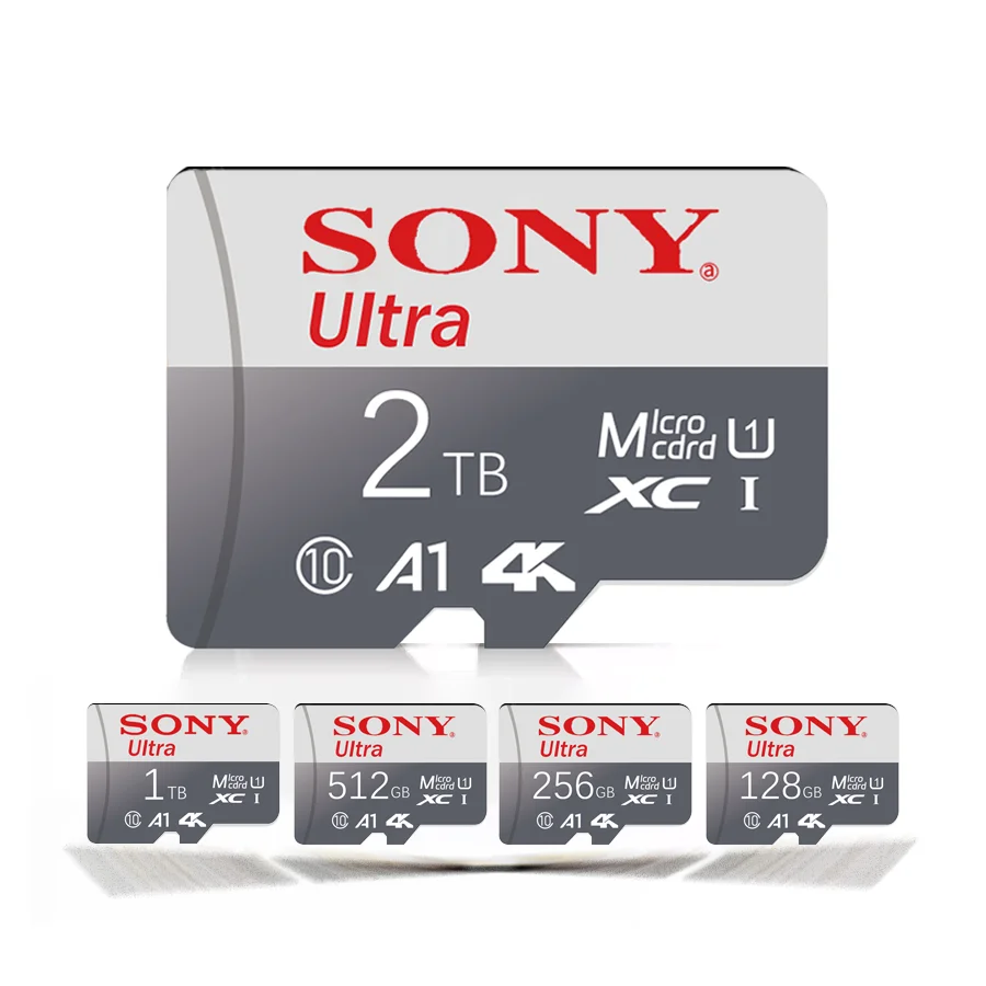 

SONY Micro SD Card TF Memory 4K Full Speed U3 V30 2TB 1TB 512GB 128GB Extreme for Phone Computer Camera