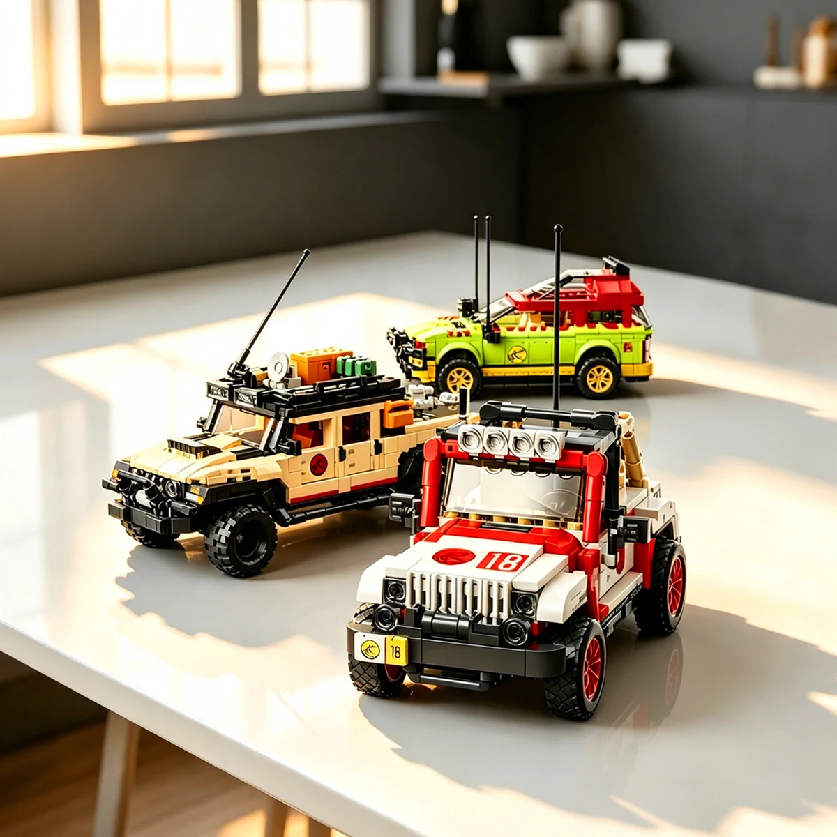 home-decor-display-off-road-suv-vechiel-dino-world-moc-creative-technical-model-building-block-toy-birthday-gift-party