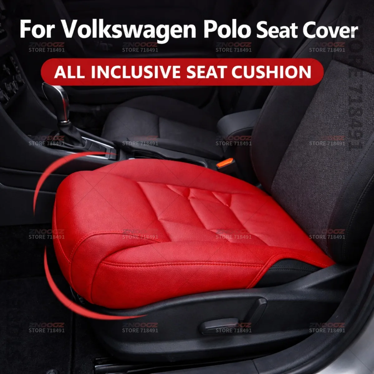 

For Volkswagen Polo Car Seat Leg Support Extension Seat Cover Memory Foam Extender Cushion Interior Accessories