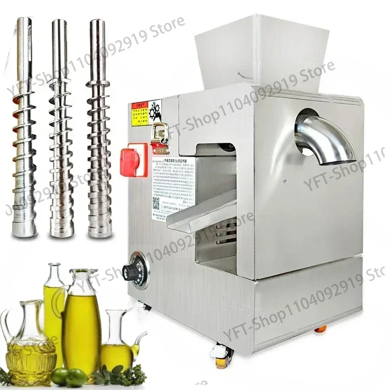 Stainless Steel Oil Press Machine, Olive Press, Extractor, Commercial, Cold, Hot, ExtractorWalnut, Sesame, Sesame, 220V