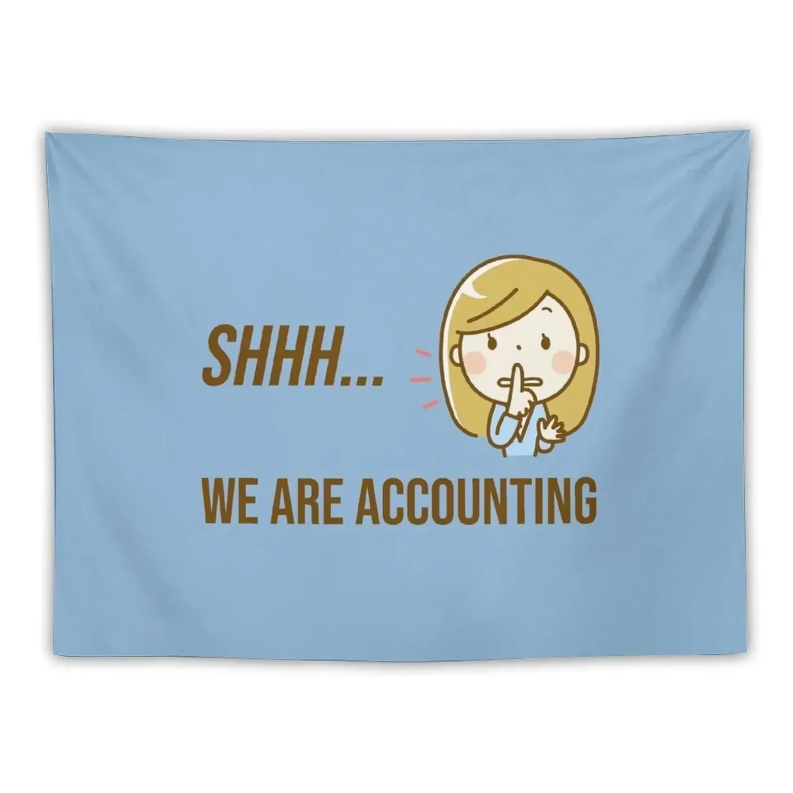 Funny Accountant Accounting Department Finance Dept CPA Tapestry Aesthetic Room Decoration Tapestry