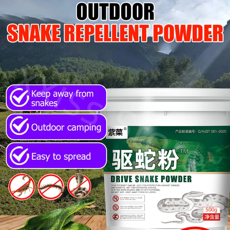 500g Wilderness Survival, Outdoor Hiking Snake-proof Powder, Insect Repellent Granular Powder