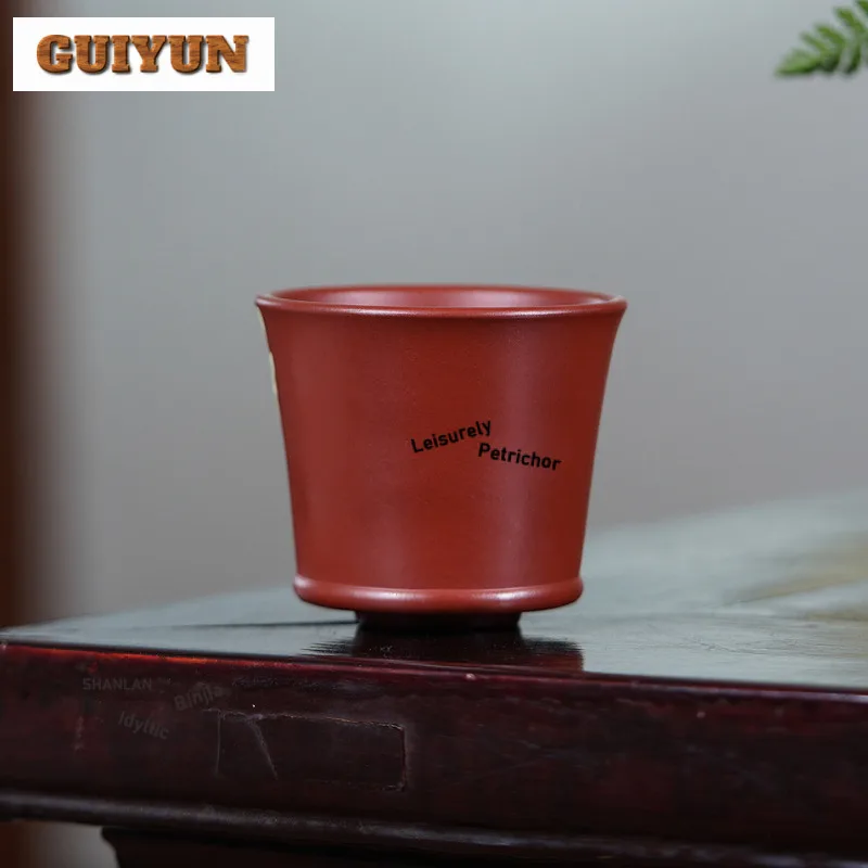 150 مللي Yixing الأرجواني الطين Dahongpao الطين لوتس فنجان الشاي زن وعاء الشاي كوب لطيف الشاي تذوق رائحة كوب Chazhan ماستر أكواب الحرفية #5