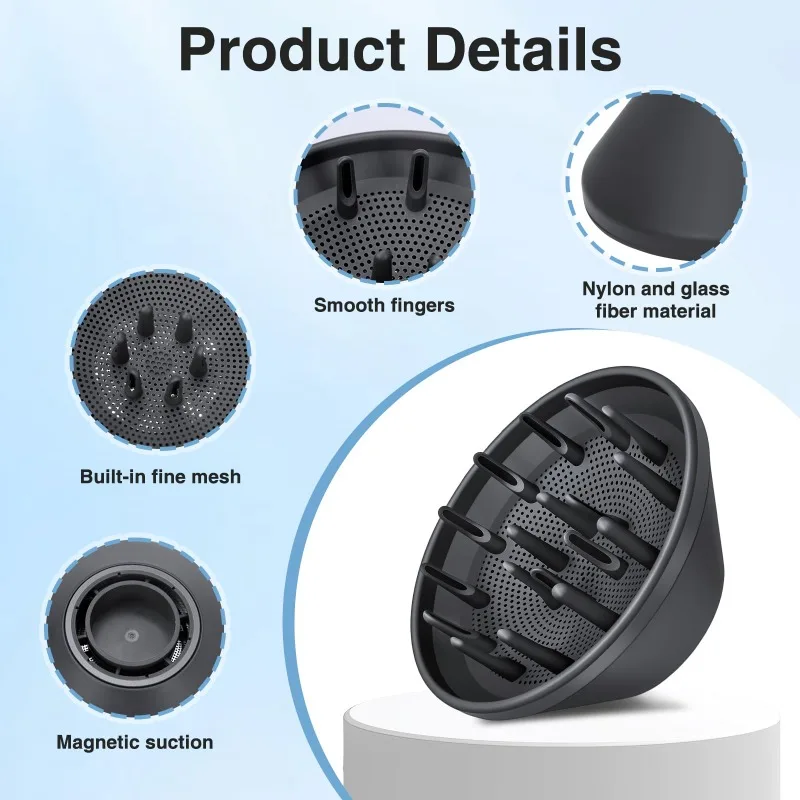 Diffuser Nozzle Magnetic Attachment for Laifen Swift LF03 Series/SE Series Hair Dryer Drying Styling Curling Accessories 360°