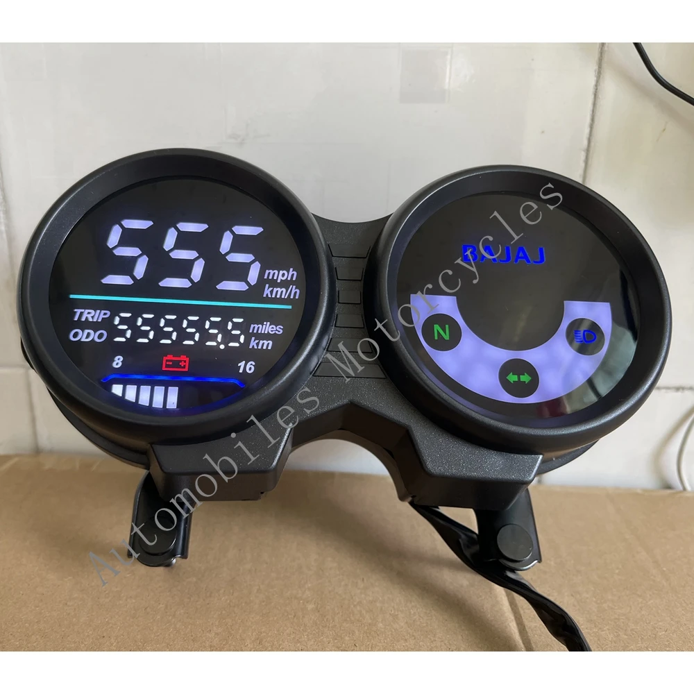 100% Plug and Play For BAJAJ BOXER CT100 CT110 Digital Meter LED Speedometer Motorcycle Instrument