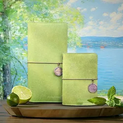 Potentate Watercolor Paper 100% Cotton 200g Green Washable Kraft Cover Travel Water Color Journal Book Sketchbook For Painting