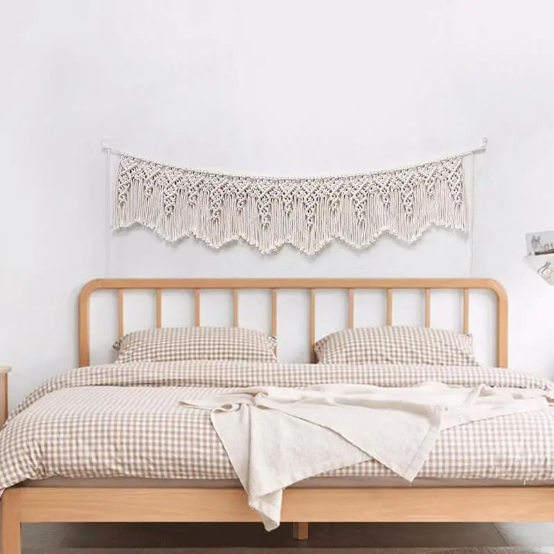 Macrame Wall Hanging Tapestry Hand Woven Macrame Tapestry Boho Decor Modern Boho Tapestry Wall Decor Macrame Banner Garland