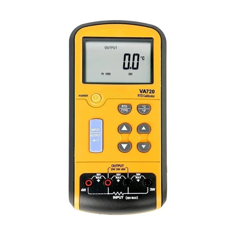 for VA720 RTD Calibrator Selectable 7 Types Temperature Resolution Calibration Meter Electronic Power Battery Use