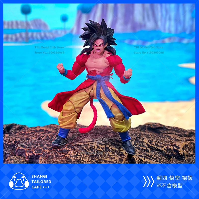 1/12 스케일 남성 의류 Hemline Super Saiyan Kakarotto Ohzaru 골드 일본 애니메이션 SHF 6 인치 액션 피규어 군인 장면