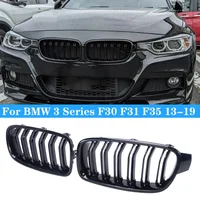 Para BMW Serie 3 F30 F31 F35 330d 328i 335i 320d 340i Rejilla delantera de riñón para coche Parrillas de carreras Rejillas para automóviles 2013-2019