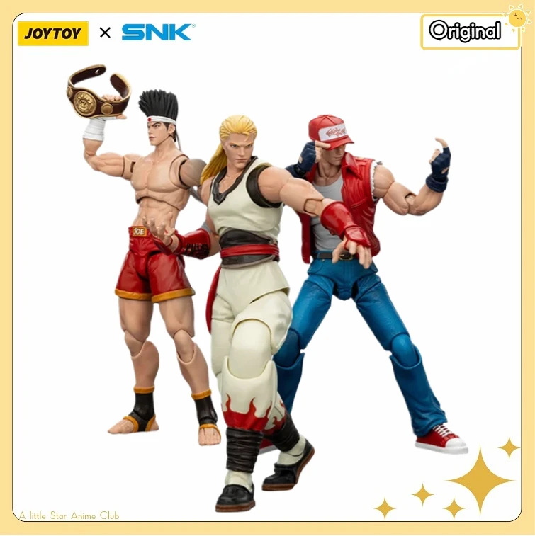 

【Pre Sale】Original JOYTOY 1/18 Action Figure SNK KOF '98UM Fatal Fury Team Terry Bogard/Andy Bogard/Joe Higashi Gift Ornament