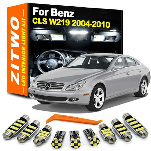 ZITWO 완전한 자동차 인테리어 조명 LED 전구 키트, 메르세데스 벤츠 CLS 클래스 W219 C219 2004 2005 2006 2007 2008 2009 2010, 23 개