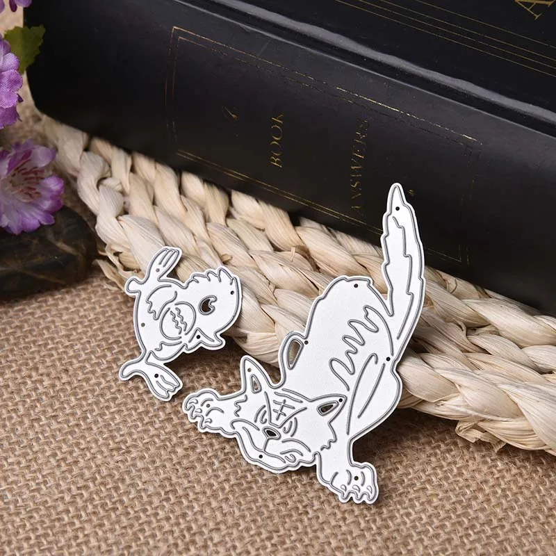 Animal Frame Tiger Chicken Metal Cutting Dies DIY Scrapbooking Photo Album Decorative Embossing Stencil Paper Card Crafts