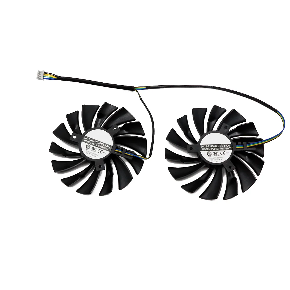 Placa de jogo PLD10010S12HH, ventilador refrigerador para MSI Radeon R9 380 Armadura 2X GTX 1060/1070/1080 TI RX 470/570 RX580, 95mm