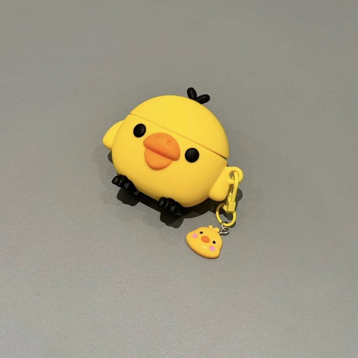 Kawaii 3D Yellow Chick AirPods Case Soft Silicone Shockproof Protective Cover Cute Cartoon Earphone Case For AirPods Pro 2/3/4