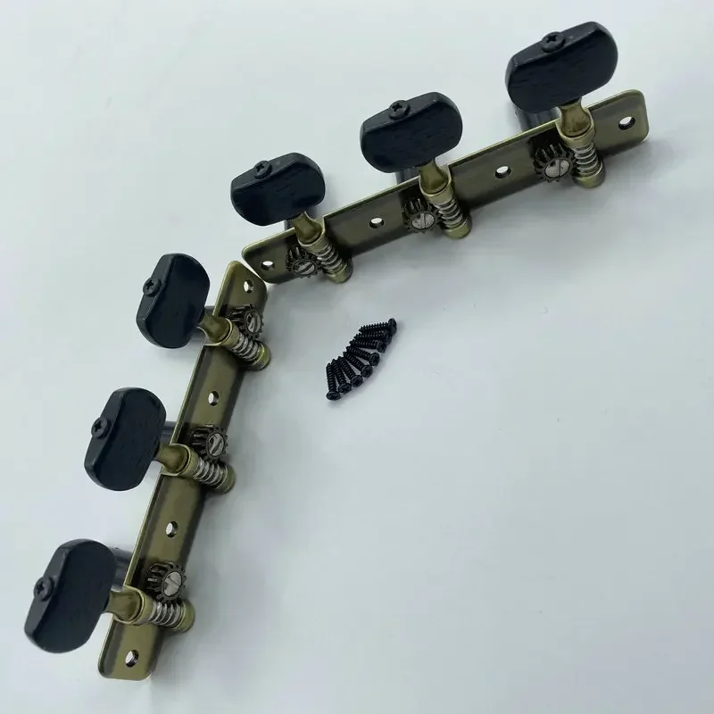 

Der Jung Classical Guitar Tuner Peg One Set L3R3 Inline Copper Color +Black Handle Made in Taiwan Guitar Machine Heads New