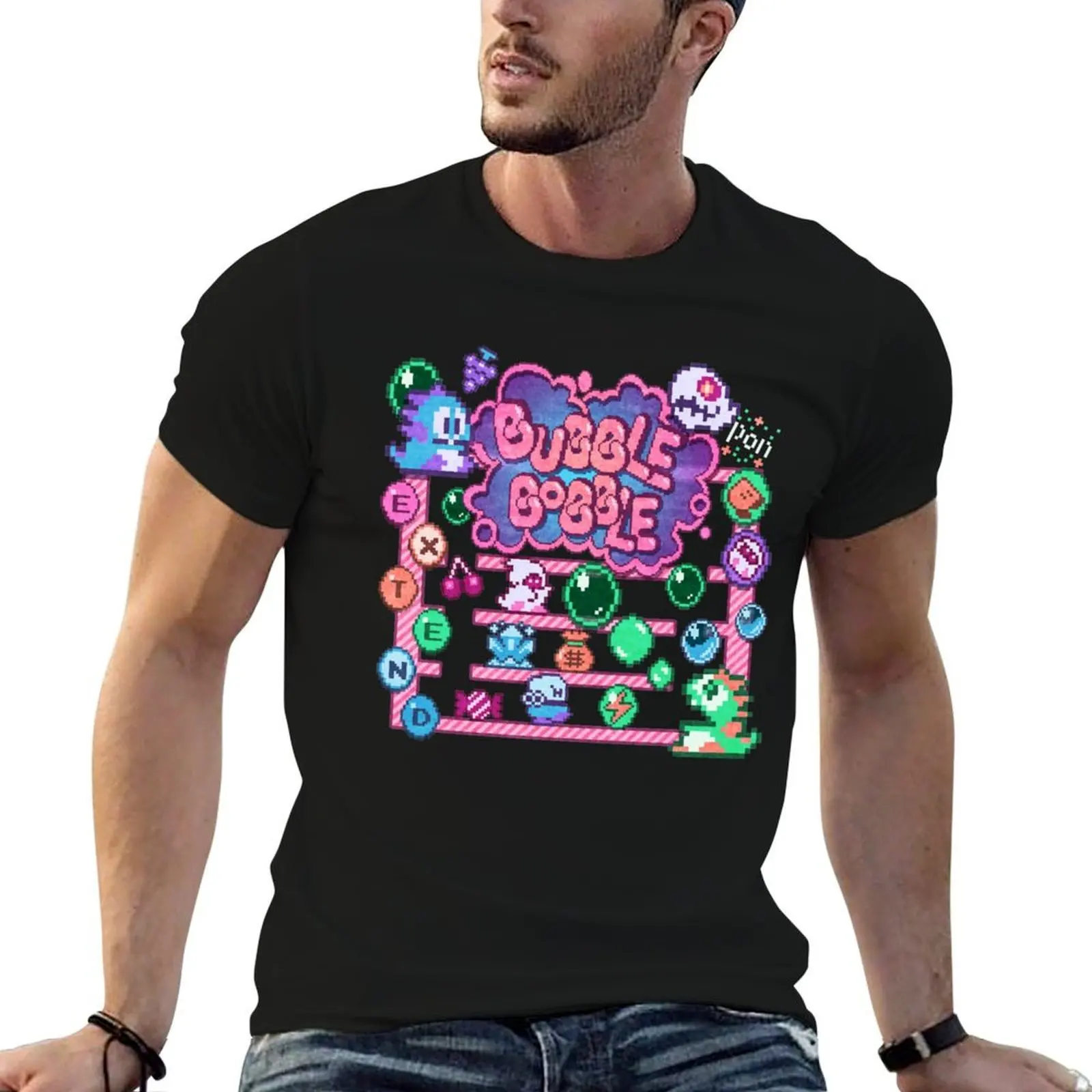 Camiseta Bobble Bubble para gimnasio, ropa deportiva, camiseta transpirable de manga corta