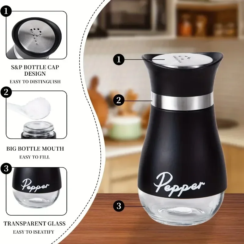 2 Pack Stainless Steel Penguin Salt and Pepper Shakers Refillable Spice Bottles for Kitchen Home Restaurant Picnic 34oz