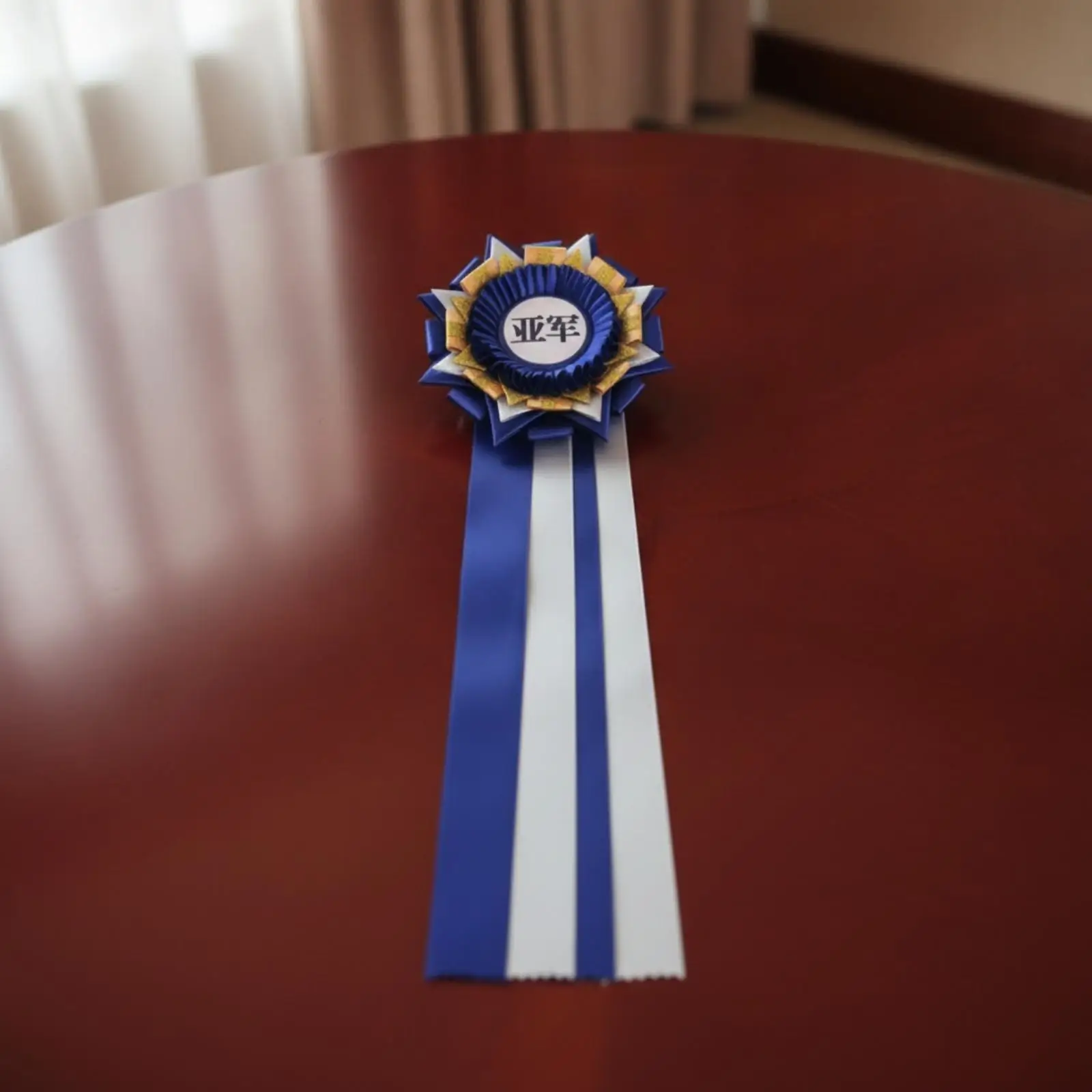 Distinctive Satin Ribbon Badge Rosette for Competition Ceremony Award Honor Gift Decoration