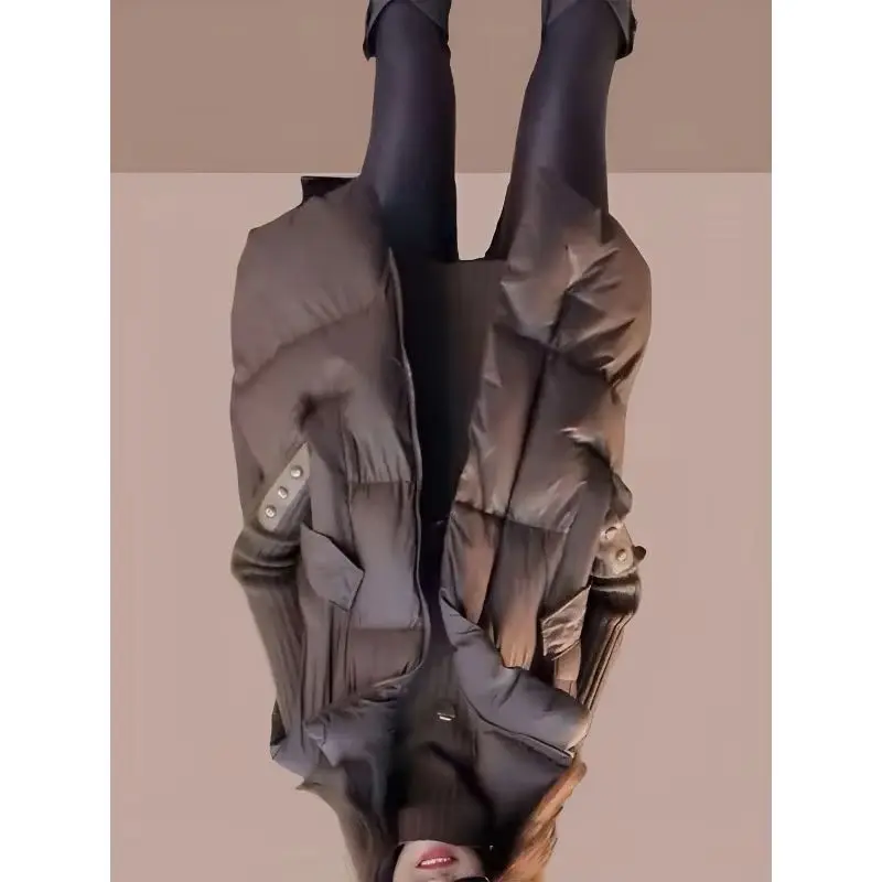 

Женский утепленный жилет с воротником-стойкой для полных женщин весом 300 фунтов, повседневный, осенне-зимний