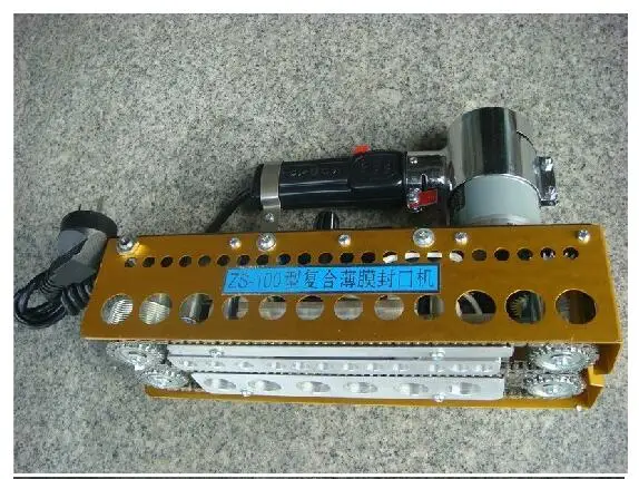 New Portable Continuous Plastic Bag Sealing Machine Manual Chain Compound Film Bag Sealer ZS-100
