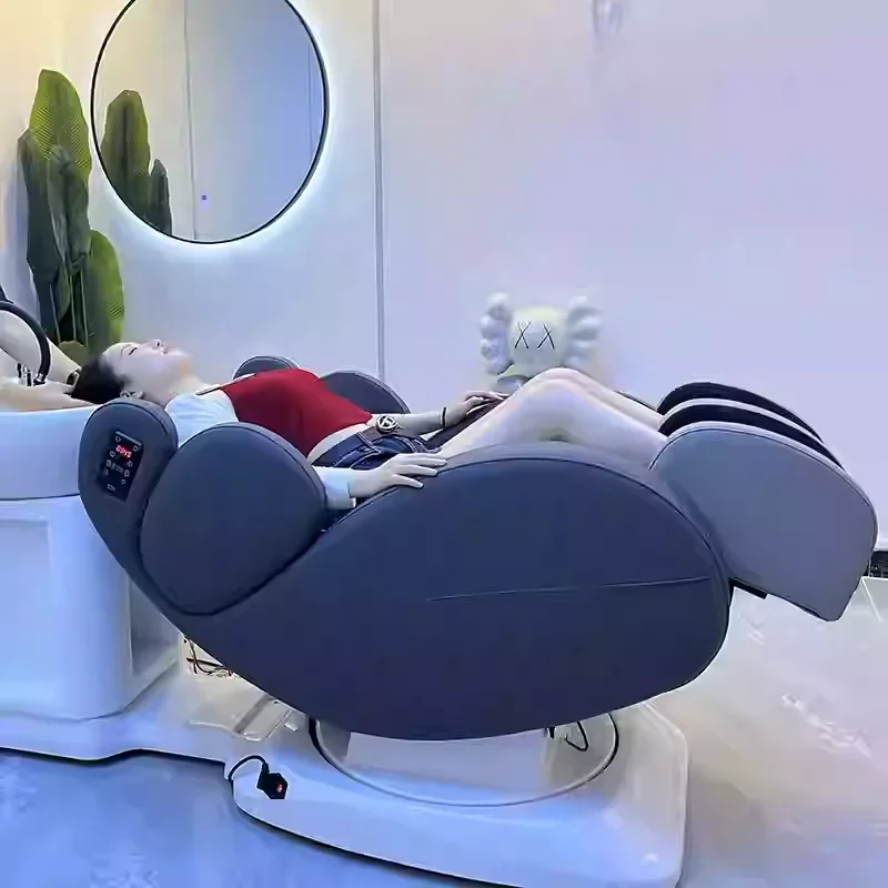 Intelligent electric massage silk domain hair care chair, hair salon flushing bed, hairdressing chair, multifunctional rotating