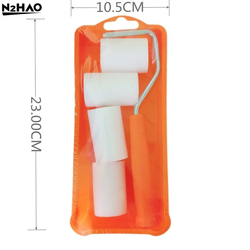 2 Inch Foam Paint Roller Kit 6Pcs Small Rollers and Tray Liner for Art Projects Furniture Varnishing Interior Walls view 2