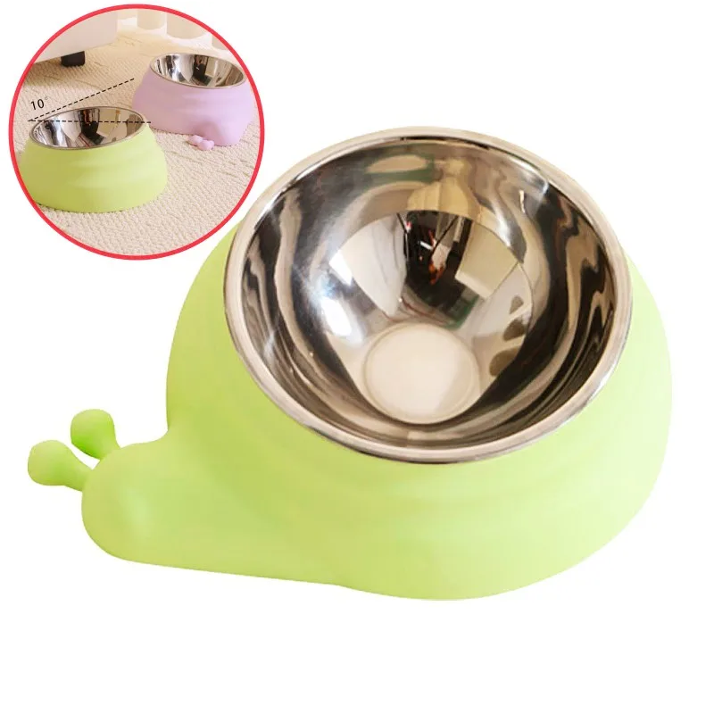 

Dog Bowl Neck Protector Cat Food Bowl Cute Stainless Steel Bowls for Dog Feeding Non-slip Dogs Water Bowls Dogs Feeder Container
