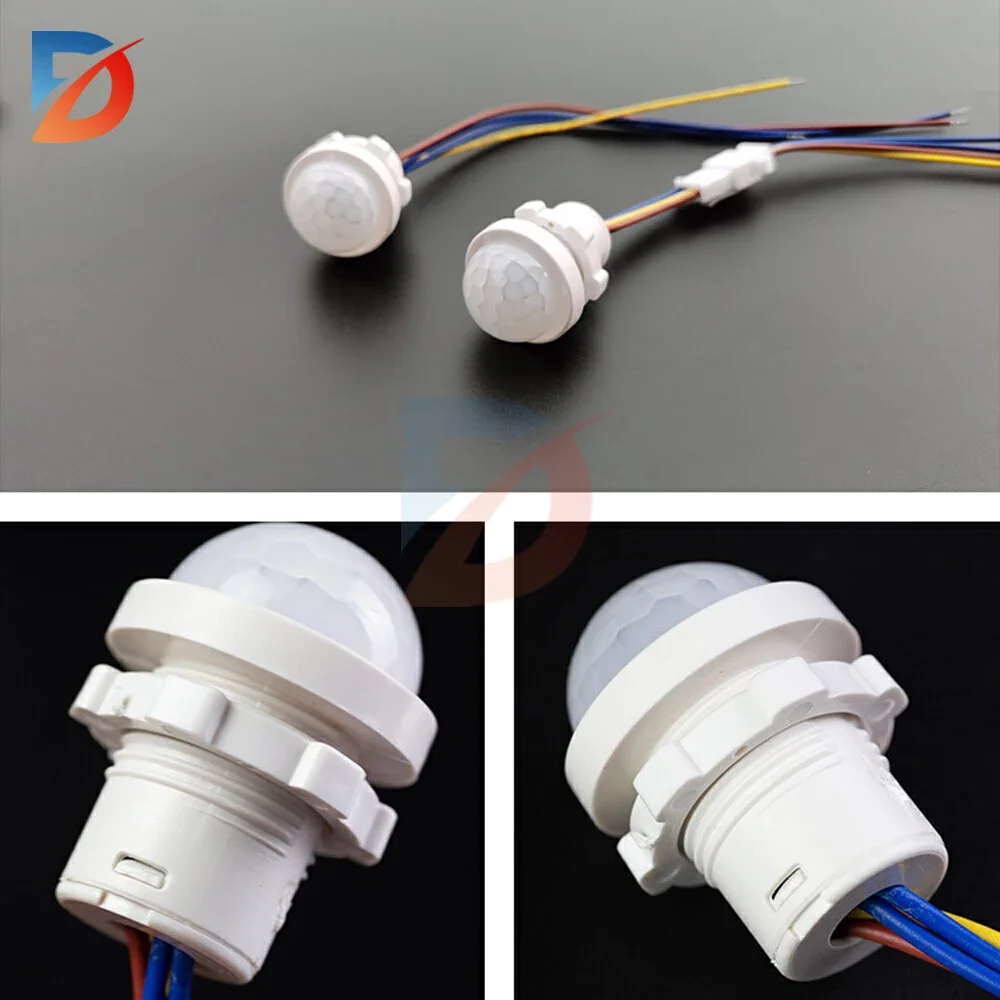AC110-240V DC12-24V Automatic Sensor Light Switch LED PIR Infrared Motion Sensor Detection Mini LED Sensitive Night Light