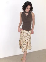 CHEERART Psychedelic Dot Summer Skirt For Women Designer Layered A Line Knee Length Ladies Skirt 2026 Fashion Trends 3
