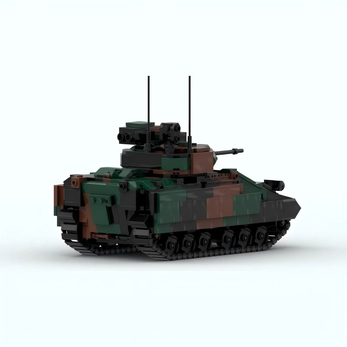 Militärserie Bradleyed M2 Gepanzertes Kampffahrzeug Baustein MOC Kinder-Puzzle-Spielzeug M3A3 Panzermodell DIY Geburtstagsgeschenk für Jungen – Detail 4