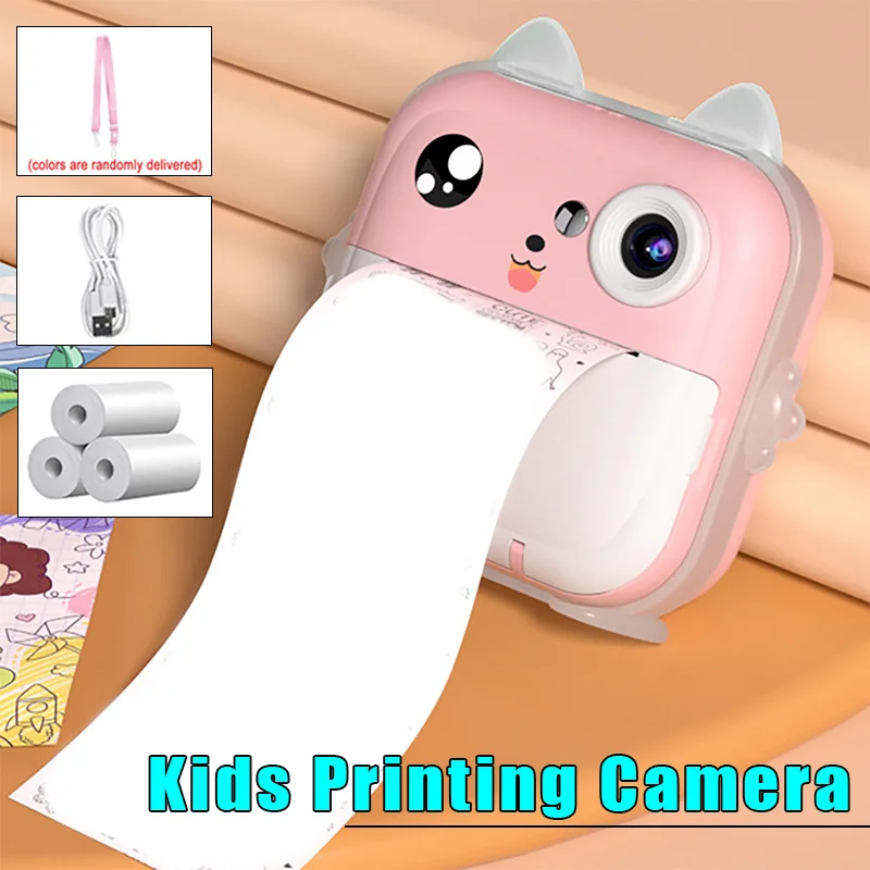 

Portable Mini Mobile App Wireless Printer 2400W Pixels Camera Children's Printing Camera Instantly Photo Printer Sticker Printer