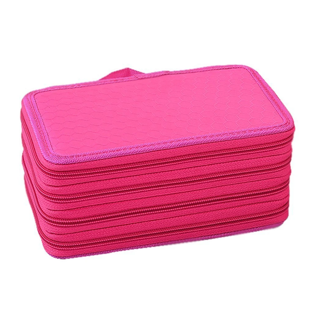 

72 Slots Pencil Case Large Capacity 4 Layer Oxford Nylon School Supplies Colored Pencils Sets Federmappen Buntstifte