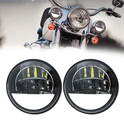 4.5 Inch LED Fog Lights for motorcycle Electra Glide 2005-2013 Road King Eagle Electra 2010 2013 4.5 inch Reflector LED Light .