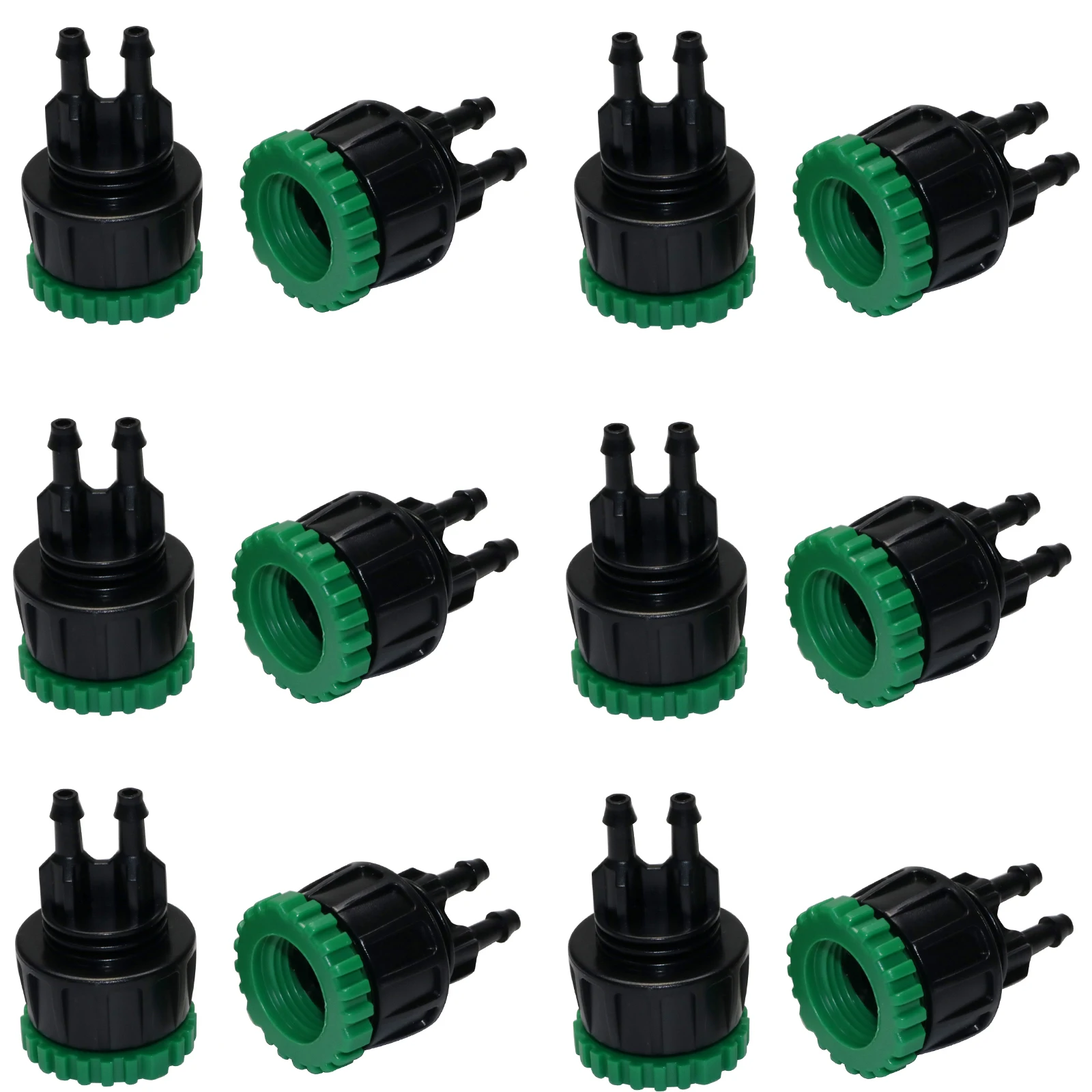 20 Pcs Universal Pacifier Watering Hose 4/7mm Garden Pipe Tubing 1/2''&3/4'' Integrated Connector Irrigation Systems Greenhouses