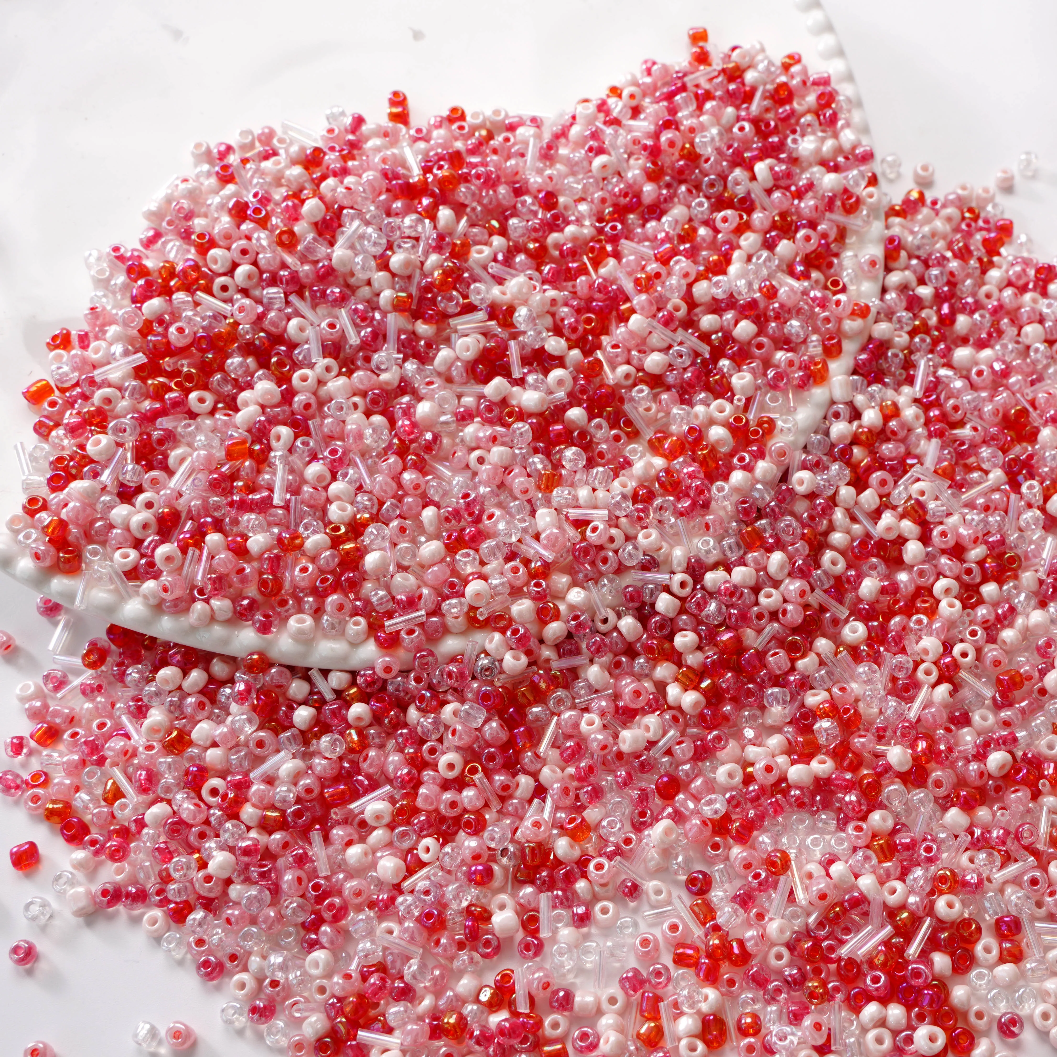Manik-manik Kaca Campuran Warna 20g, Manik Spacer Lepas Untuk Perhiasan Buatan Tangan, Gelang, Rantai Ponsel, Kerajinan, Perlengkapan Pembuatan