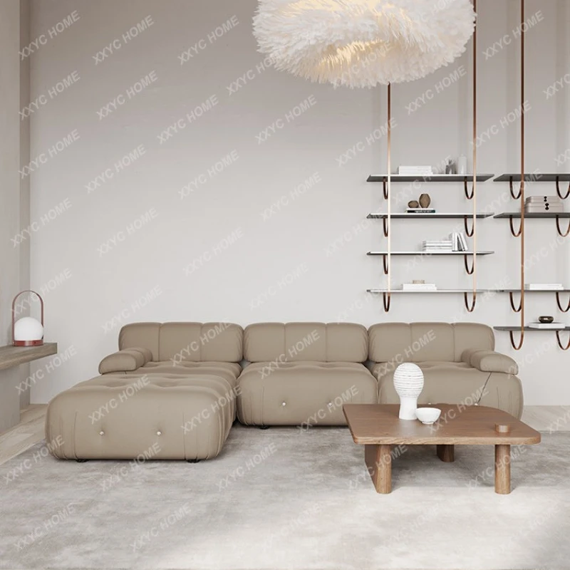 

ML Modern light luxury sofa simple style small apartment multi-functional living room sofa combination