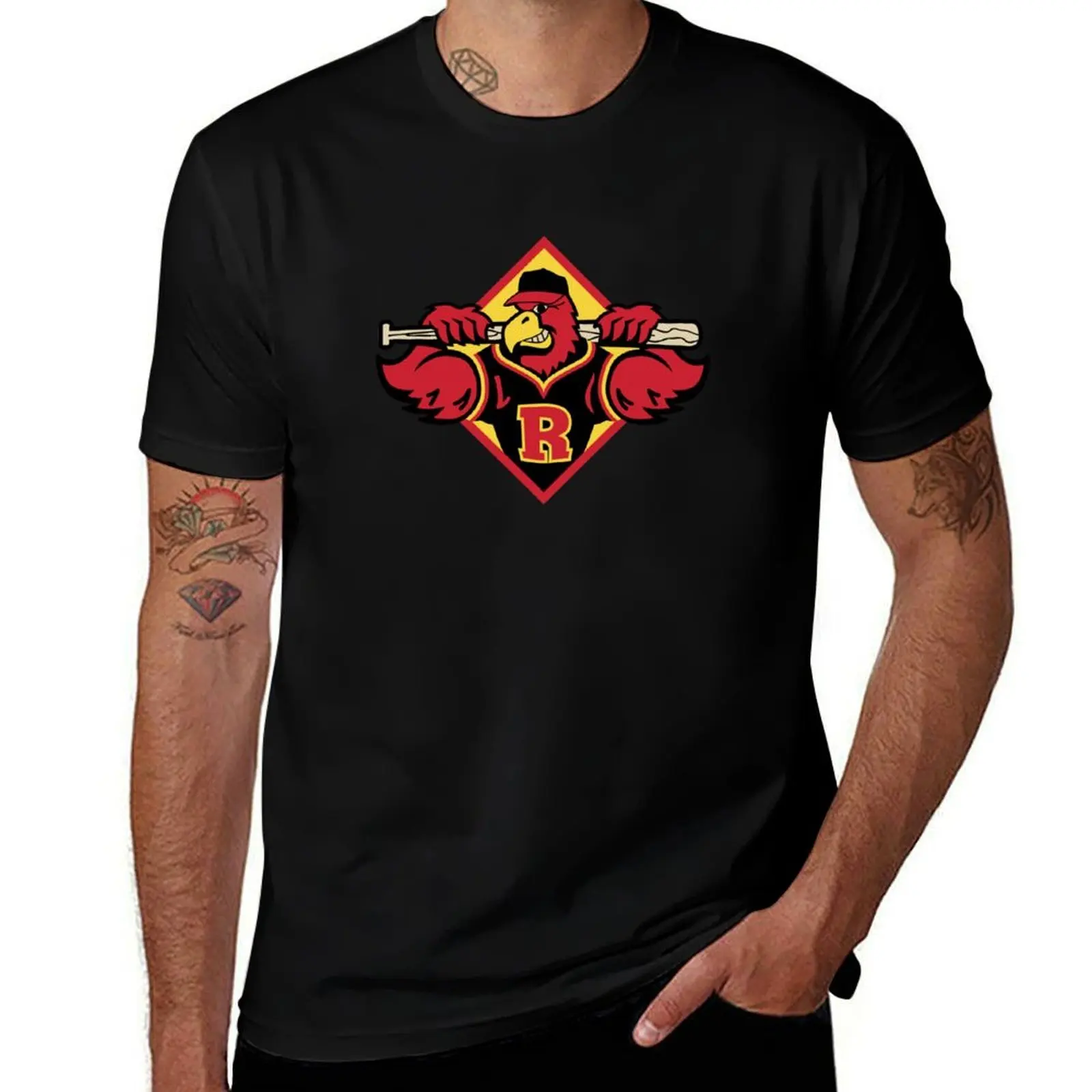 T-shirt de sport à manches courtes style W1 Roch Red, coupe athlétique