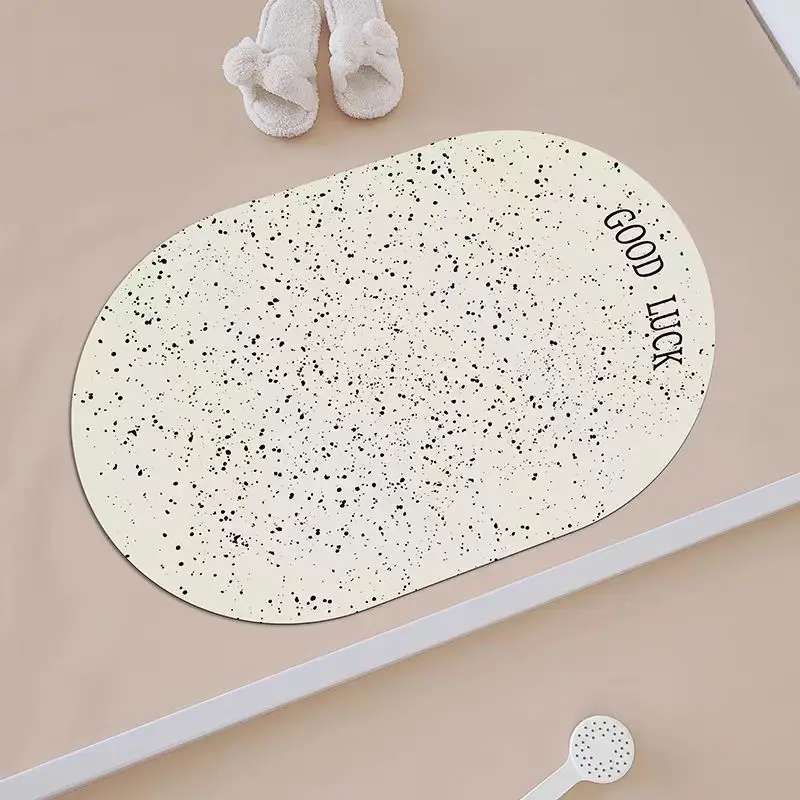 

Simple Design absorbent Floor Mat For Bathroom Diatom Mud Non-Slip Mat At The Door Of Toilet Dirt-Resistant Foot Pad